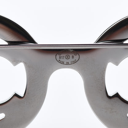 Chanel Crystal CC Sunglasses Brooch Silver 4 of 6