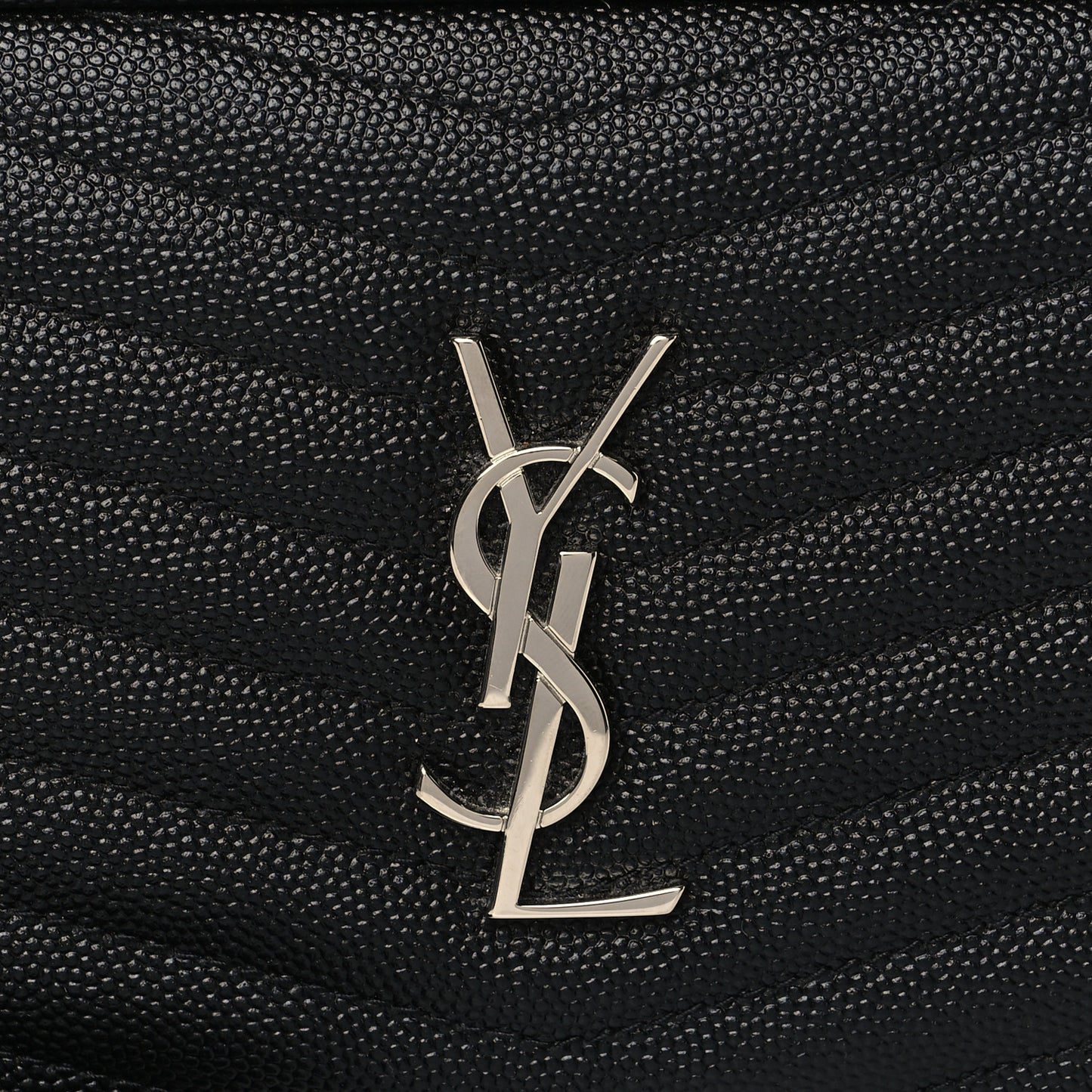 Grain De Poudre Matelasse Monogram Mini Lou Camera Bag Black
