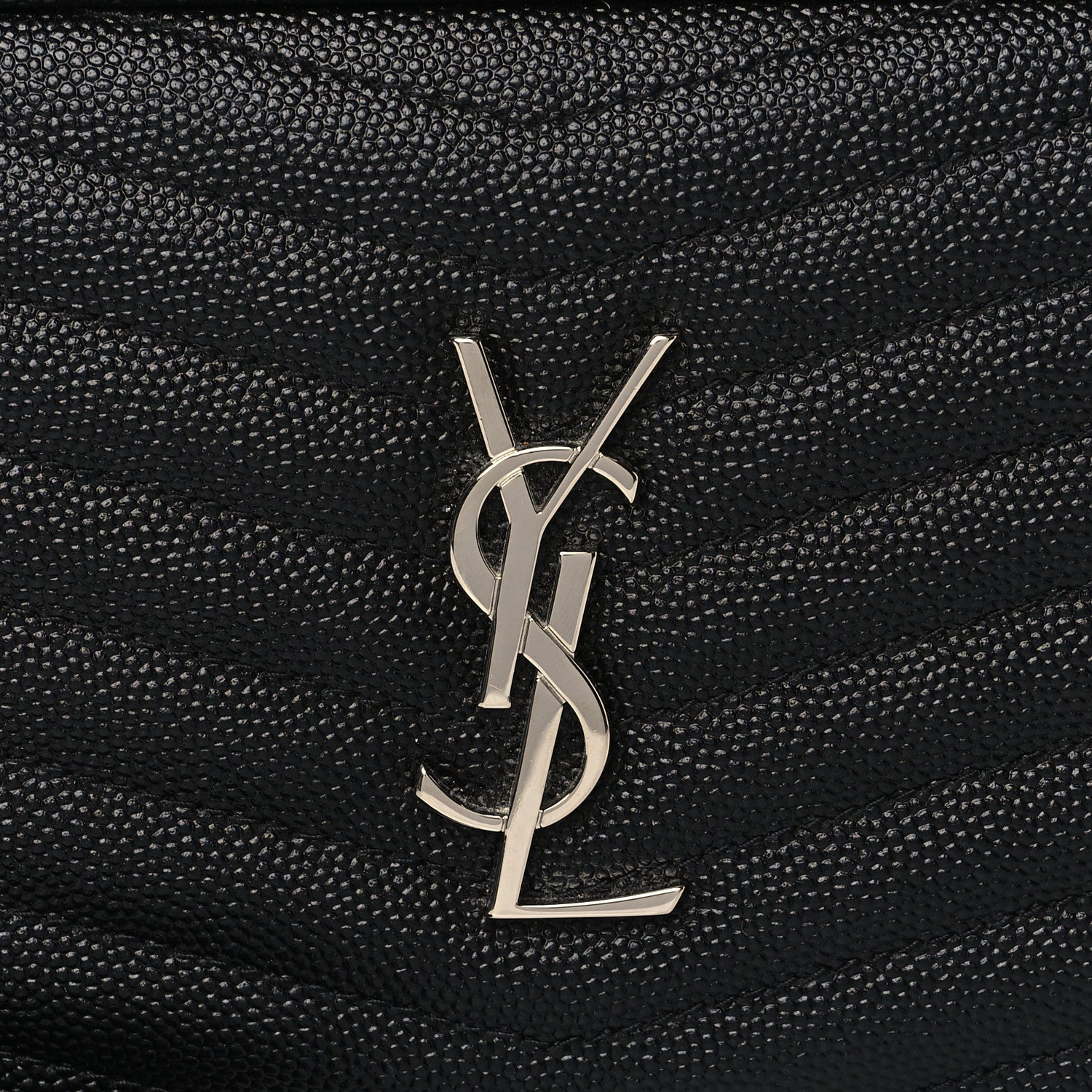 Saint Laurent Grain De Poudre Matelasse Monogram Mini Lou Camera Bag Black 8 of 11