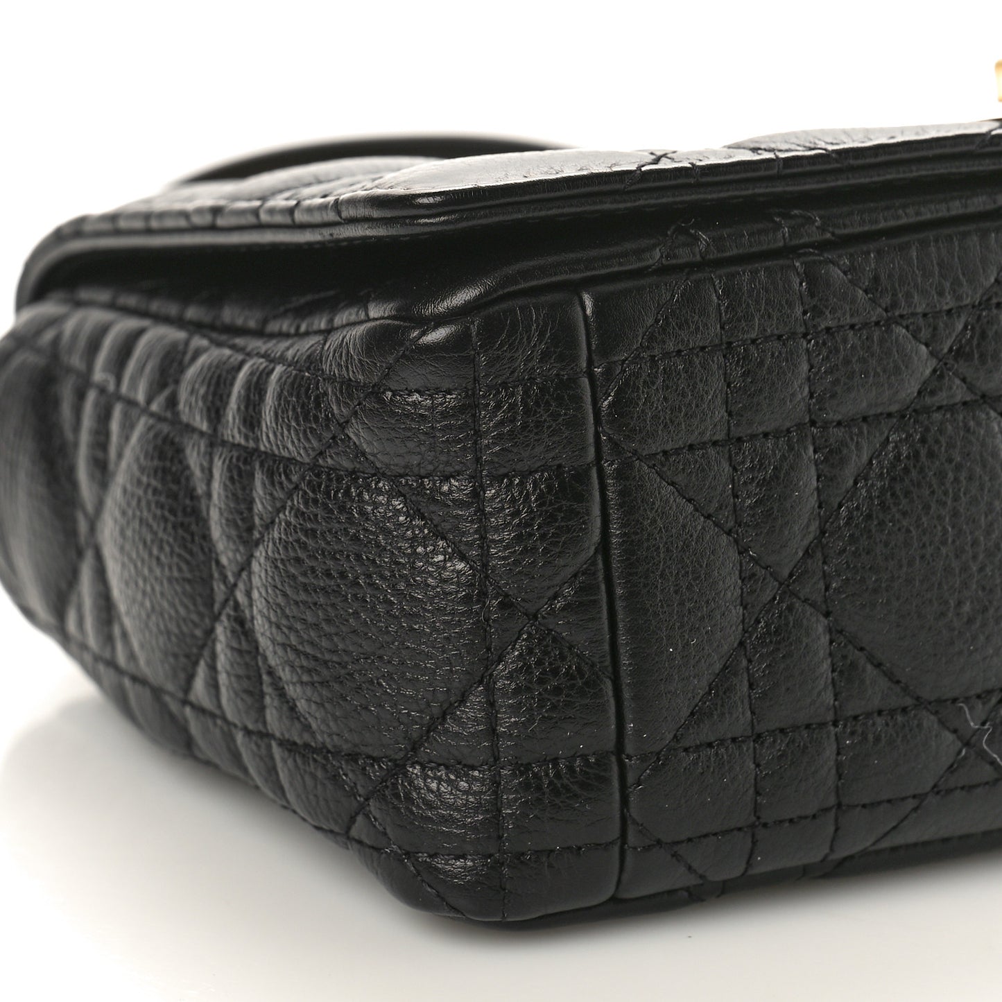 Calfskin Cannage Small Caro Bag Black