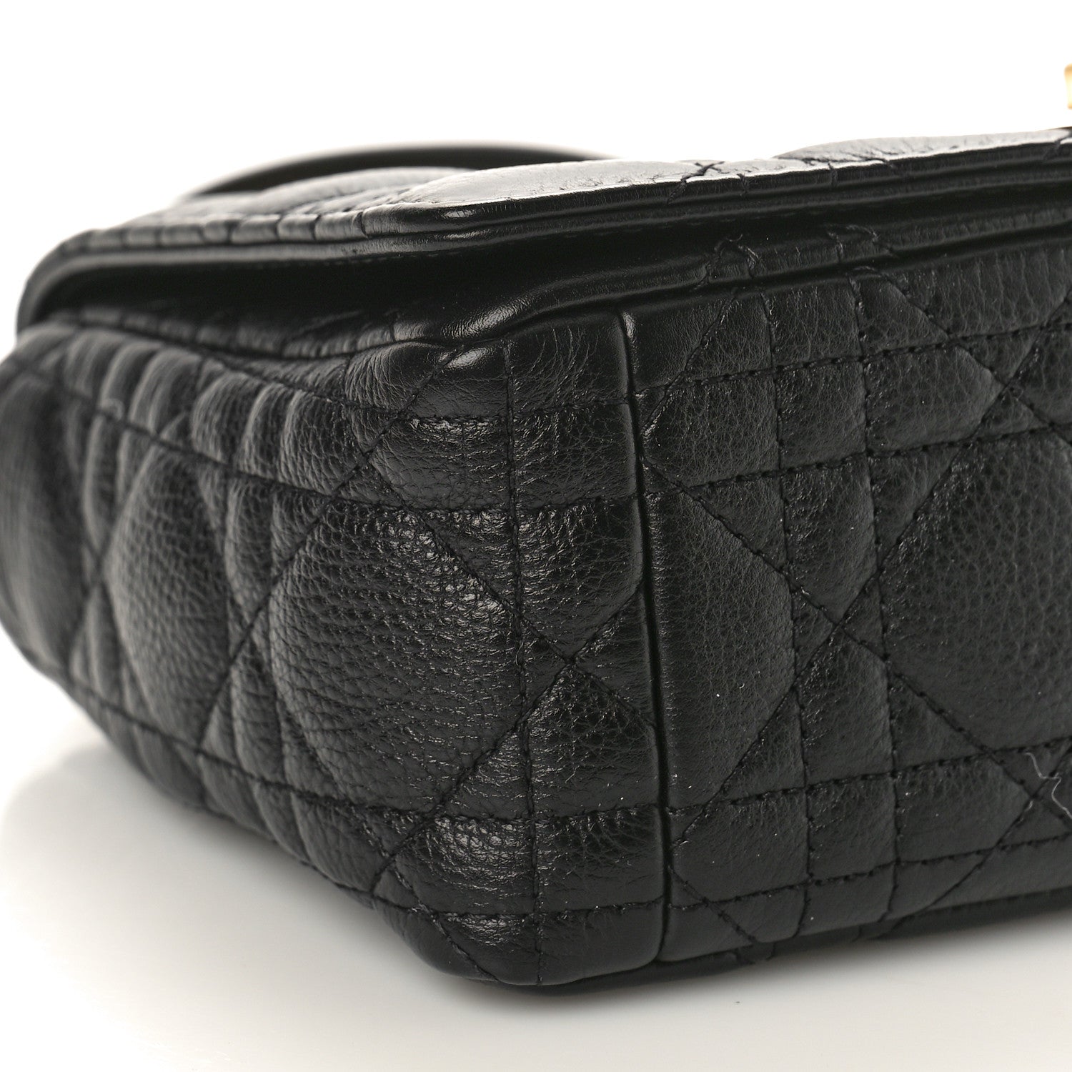Christian Dior Calfskin Cannage Small Caro Bag Black 9 of 10