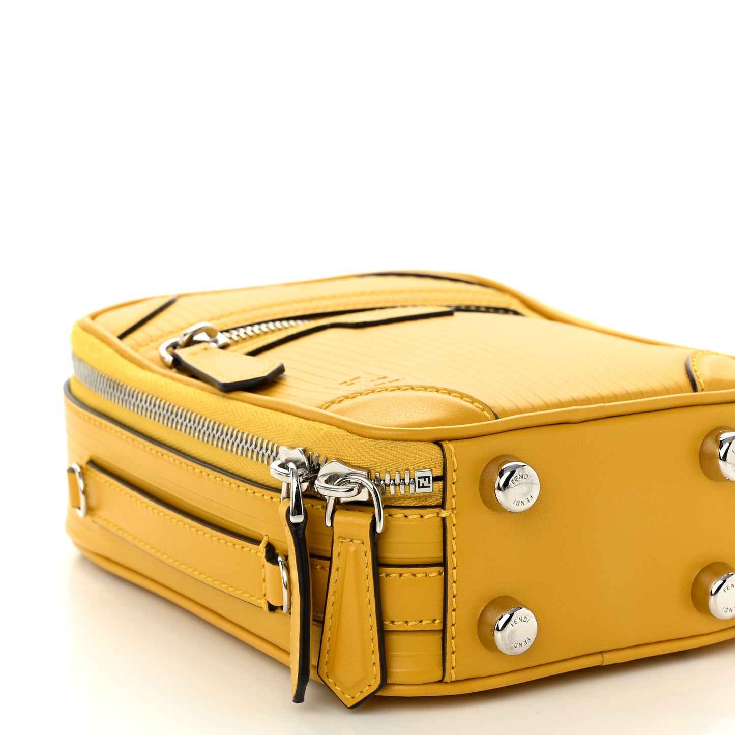 Vitello Astro Rubber Effect Mini Trolley Bag Sunflower