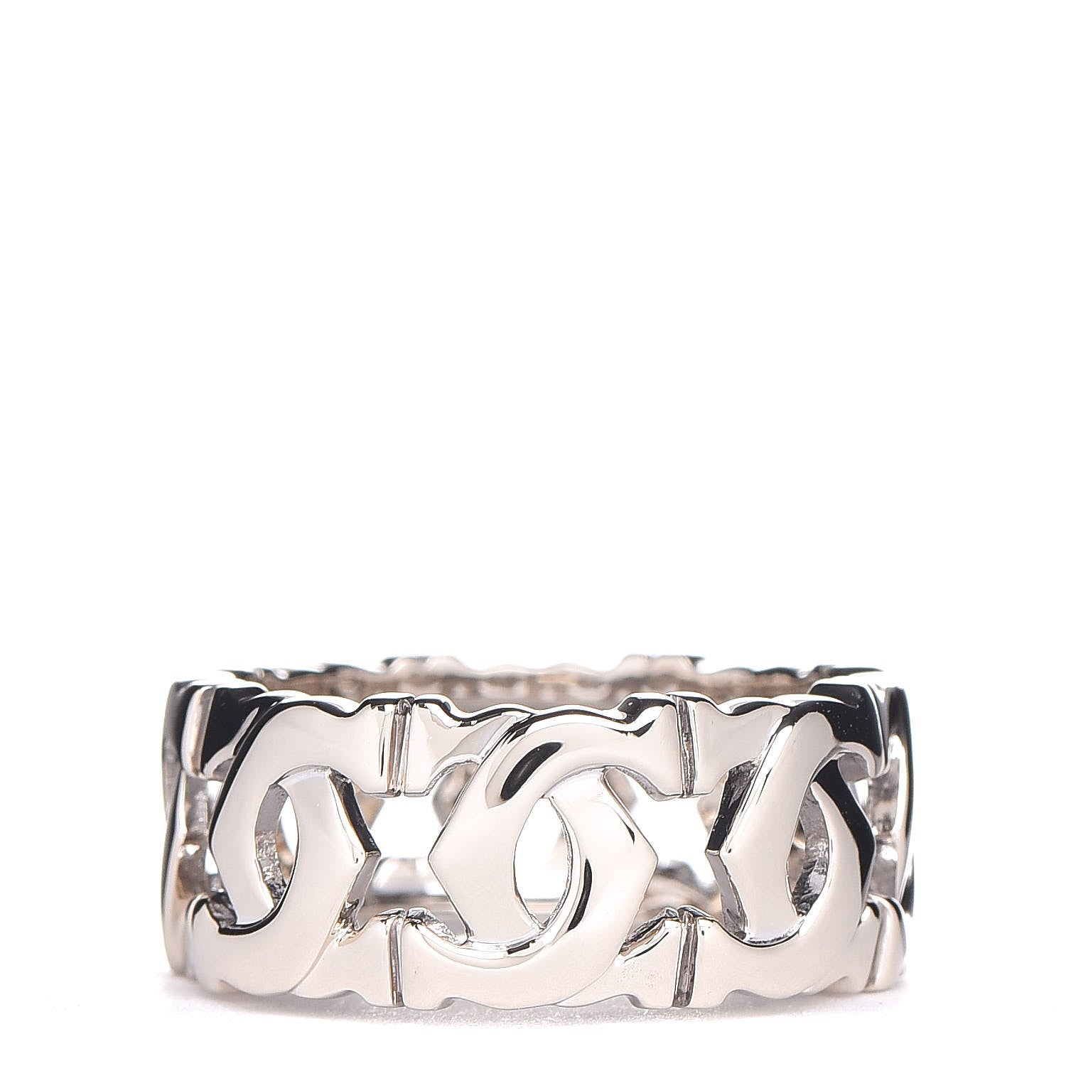 Chopard CARTIER 18K White Gold Entrelaces Ring 49 4.75 1 of 4