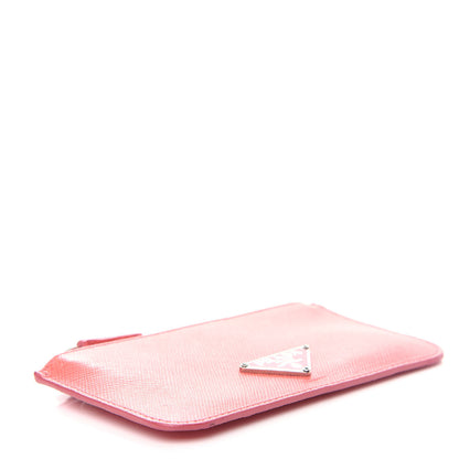 Prada Saffiano Zip Keychain Fragola 4 of 6