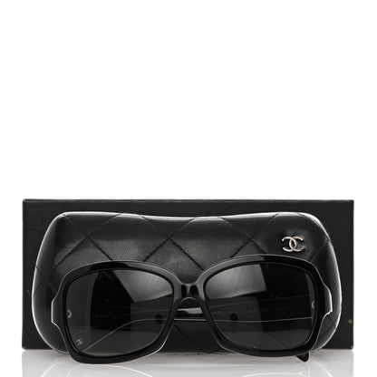 Chanel Acetate CC Logo Sunglasses 5143 Black White 12 of 12