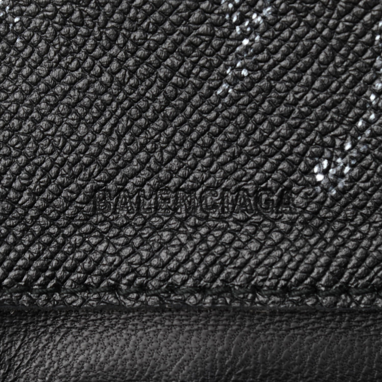 Balenciaga Calfskin Graffiti BB Chain Wallet Black Multicolor 5 of 8