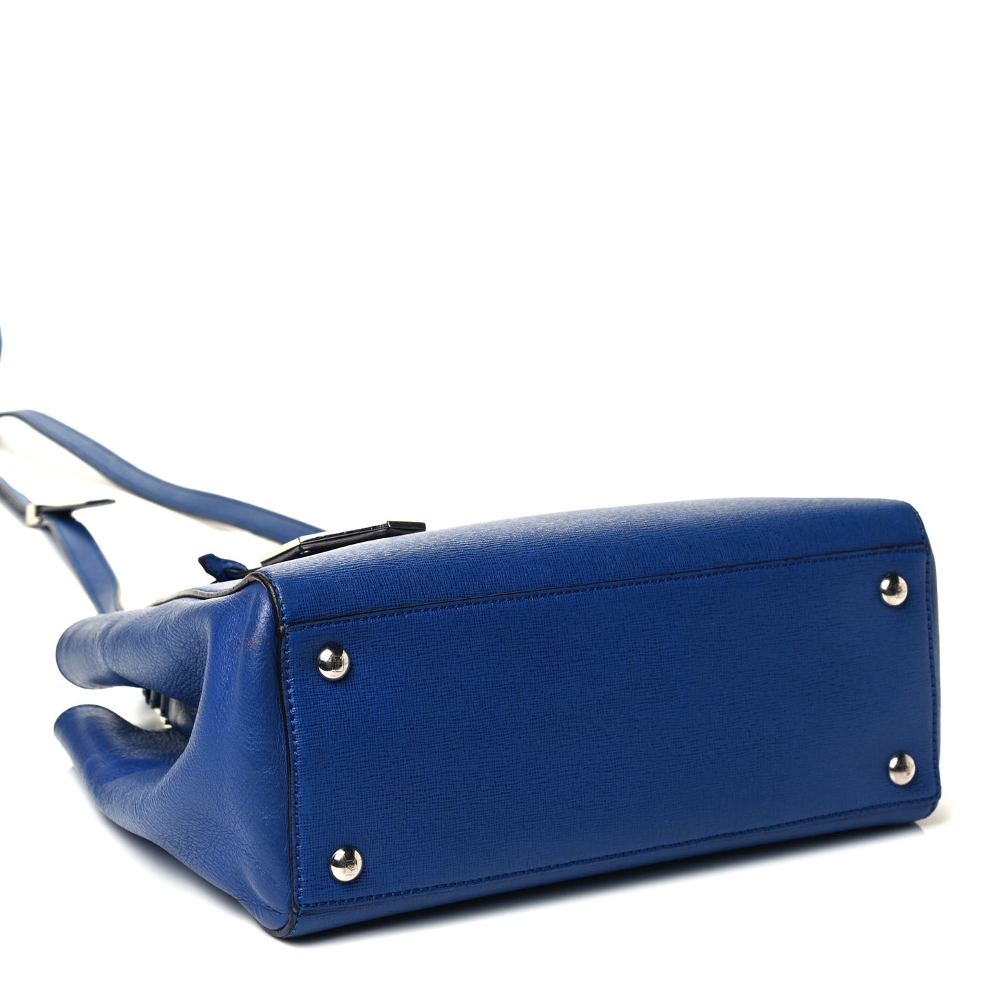 Vitello Elite Petite 2Jours Tote Blue Neon