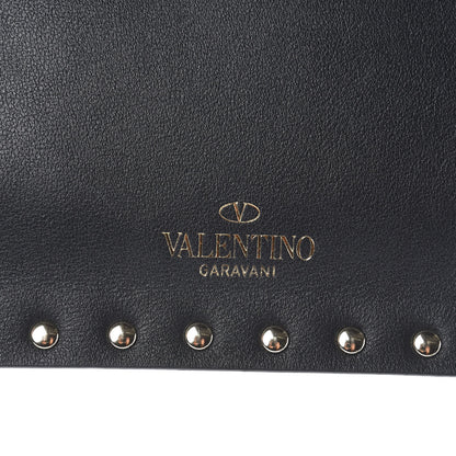 Valentino Garavani Vitello Large Rockstud Zip Pouch Black 7 of 7
