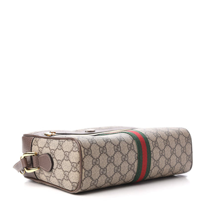 Gucci GG Supreme Monogram Web Small Ophidia Shoulder Bag Brown 4 of 9
