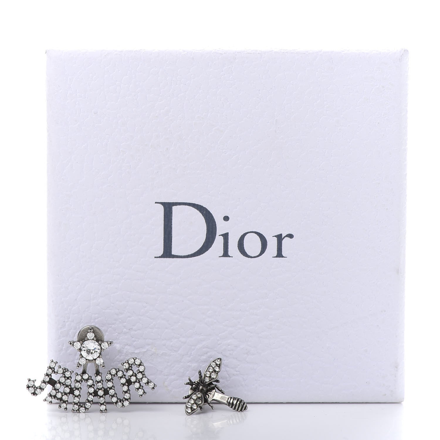 Christian Dior Palladium Crystal J'adior Earrings 5 of 5