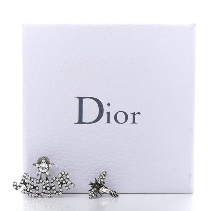 Christian Dior Palladium Crystal J'adior Earrings 5 of 5