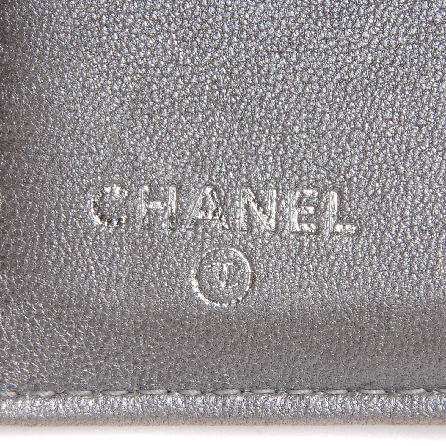 Chanel Lambskin Camellia Embossed French Wallet Black 7 of 9