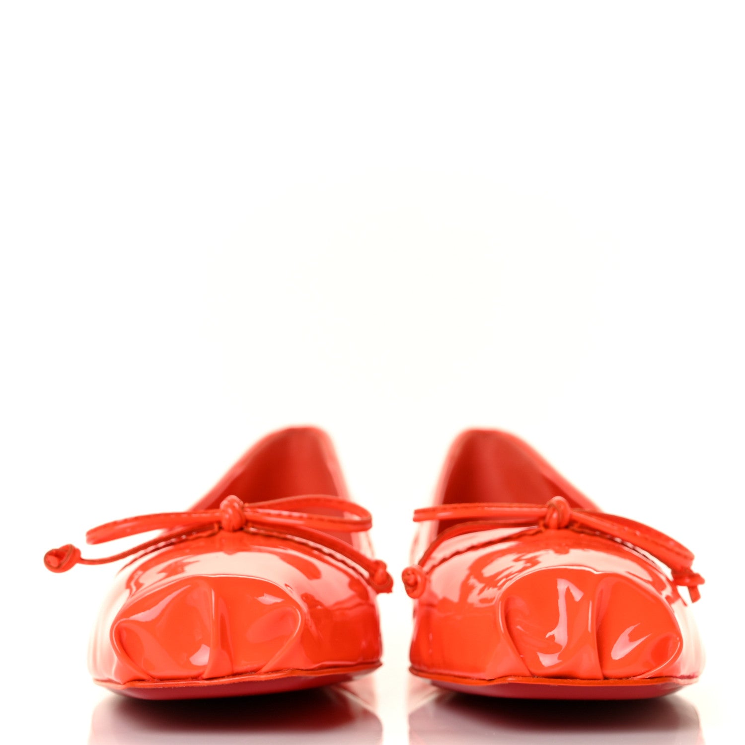 Christian Louboutin Patent Mamadrague Flats 38 Sunrise 2 of 8