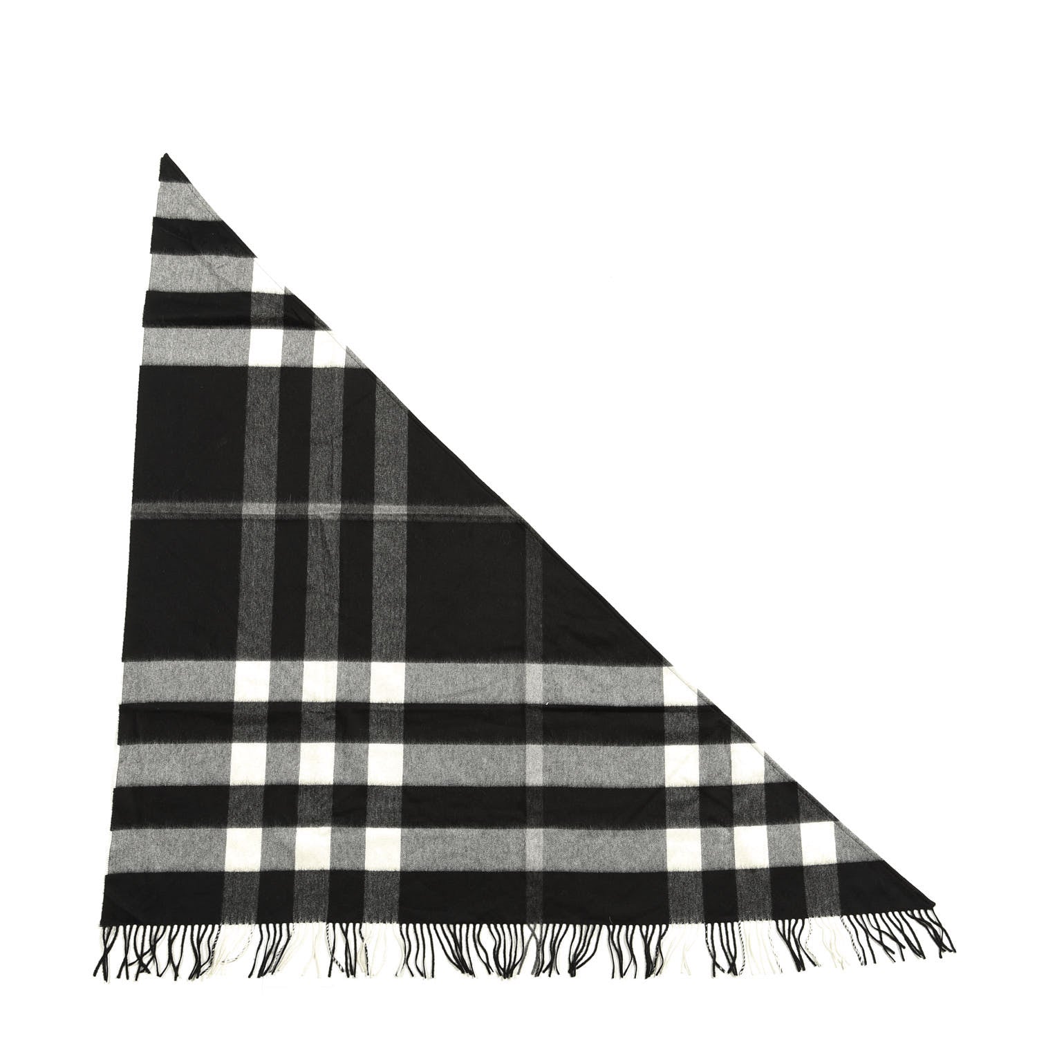Burberry Cashmere Giant House Check Cape Scarf Black 1 of 2