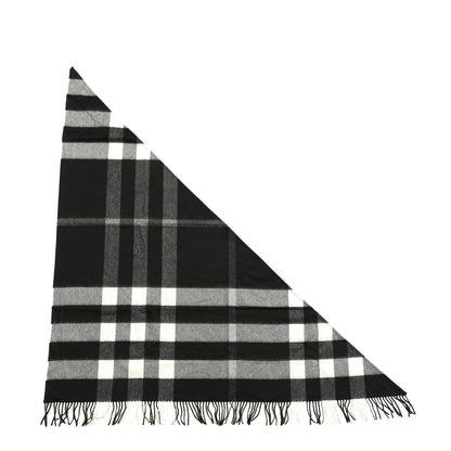 Burberry Cashmere Giant House Check Cape Scarf Black 1 of 2