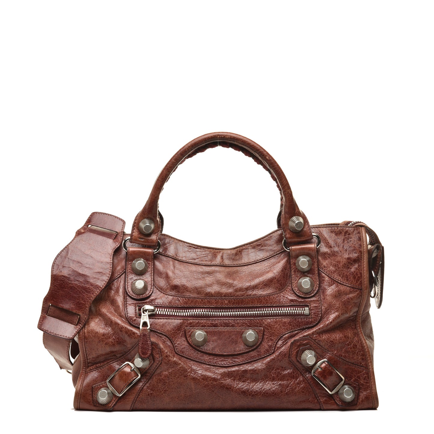 Chevre Giant 21 Silver Hardware City Sienna