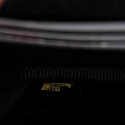 Chanel Crackled Calfskin Wallet On Chain WOC Black 6 of 6