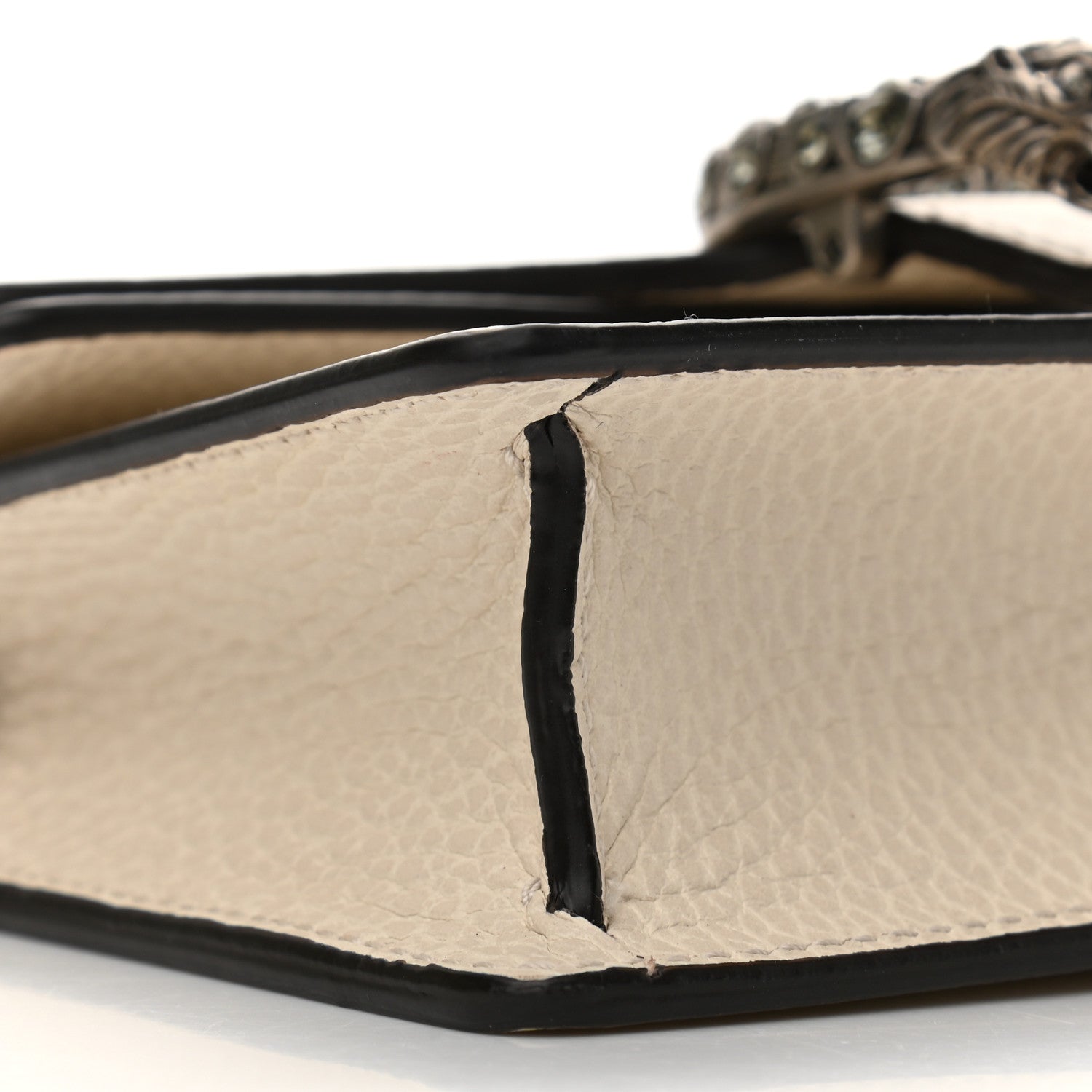 Gucci Dollar Calfskin Crystal Super Mini Dionysus Shoulder Bag Mystic White Black Diamond 8 of 10