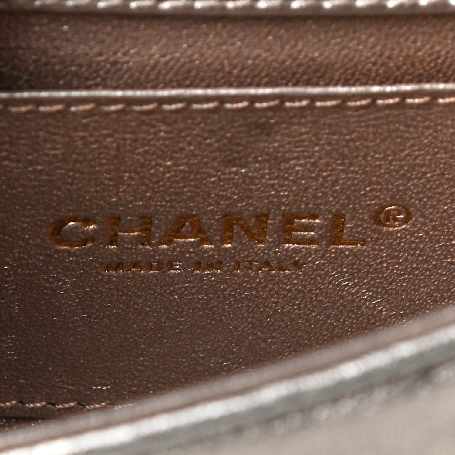 Chanel Metallic Lambskin Quilted Mini Camellia Flap Silver Gold 5 of 12
