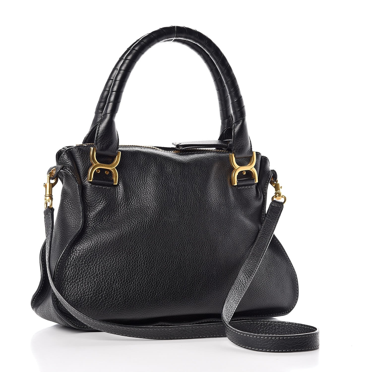 Chloe Calfskin Medium Marcie Satchel Black 6 of 14