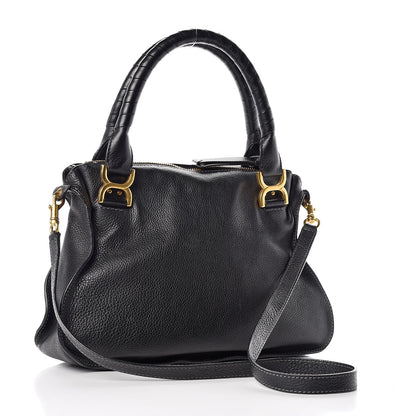 Chloe Calfskin Medium Marcie Satchel Black 6 of 14