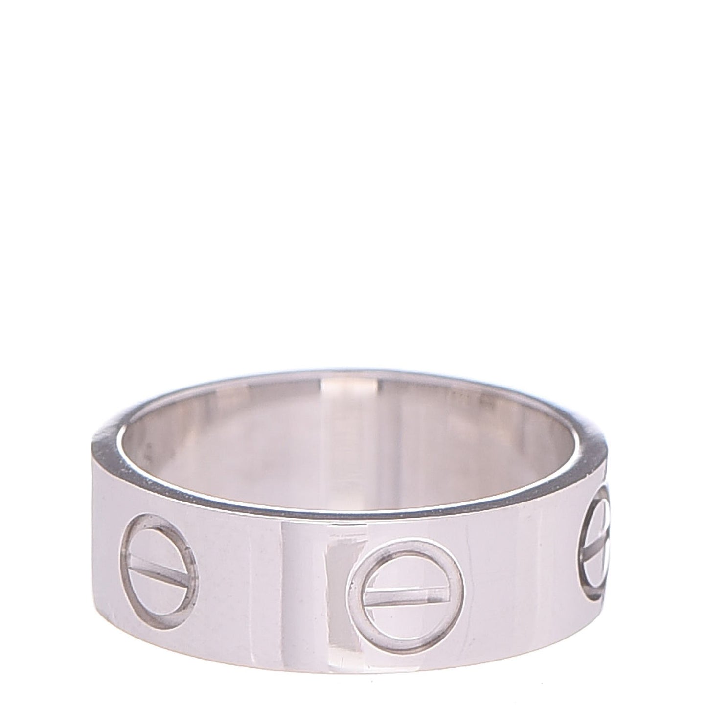18K White Gold 5.5mm LOVE Ring 48 4.5