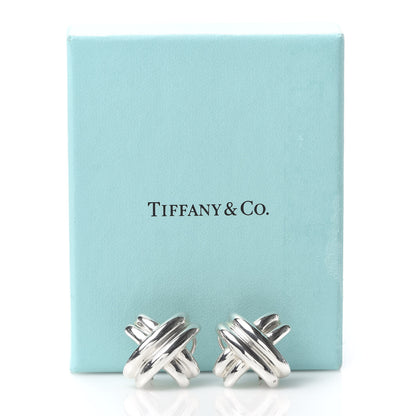 Tiffany Sterling Silver Signature X Earrings 6 of 6