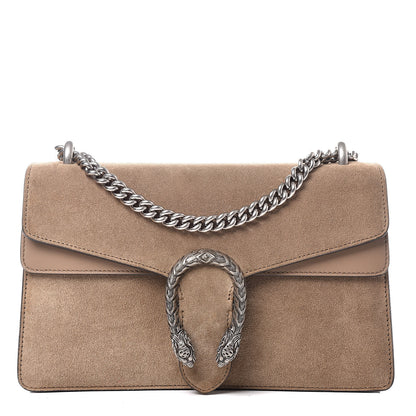 Gucci Suede Small Dionysus Shoulder Bag Taupe 1 of 9
