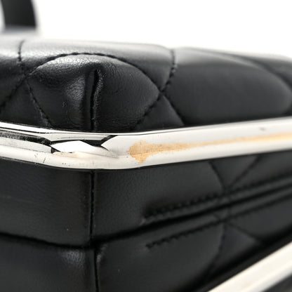 Chanel Quilted Lambskin Metal Bar Clutch Bag Black 11 of 11