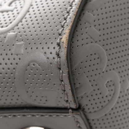 Gucci Calfskin GG Tennis Embossed Tote Bag Dusty Grey 11 of 12