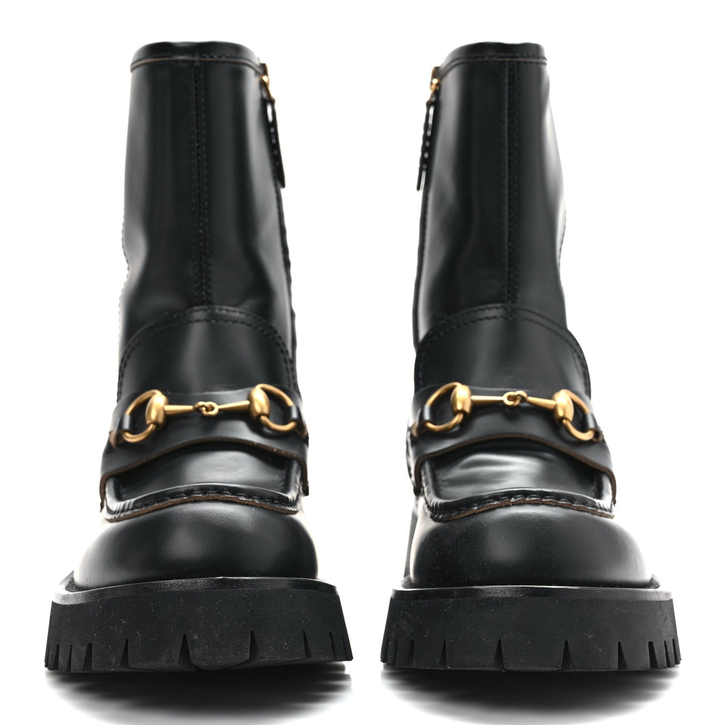 Cordovan Lux Womens Harald Horsebit 25mm Platform Boots 38.5 Black
