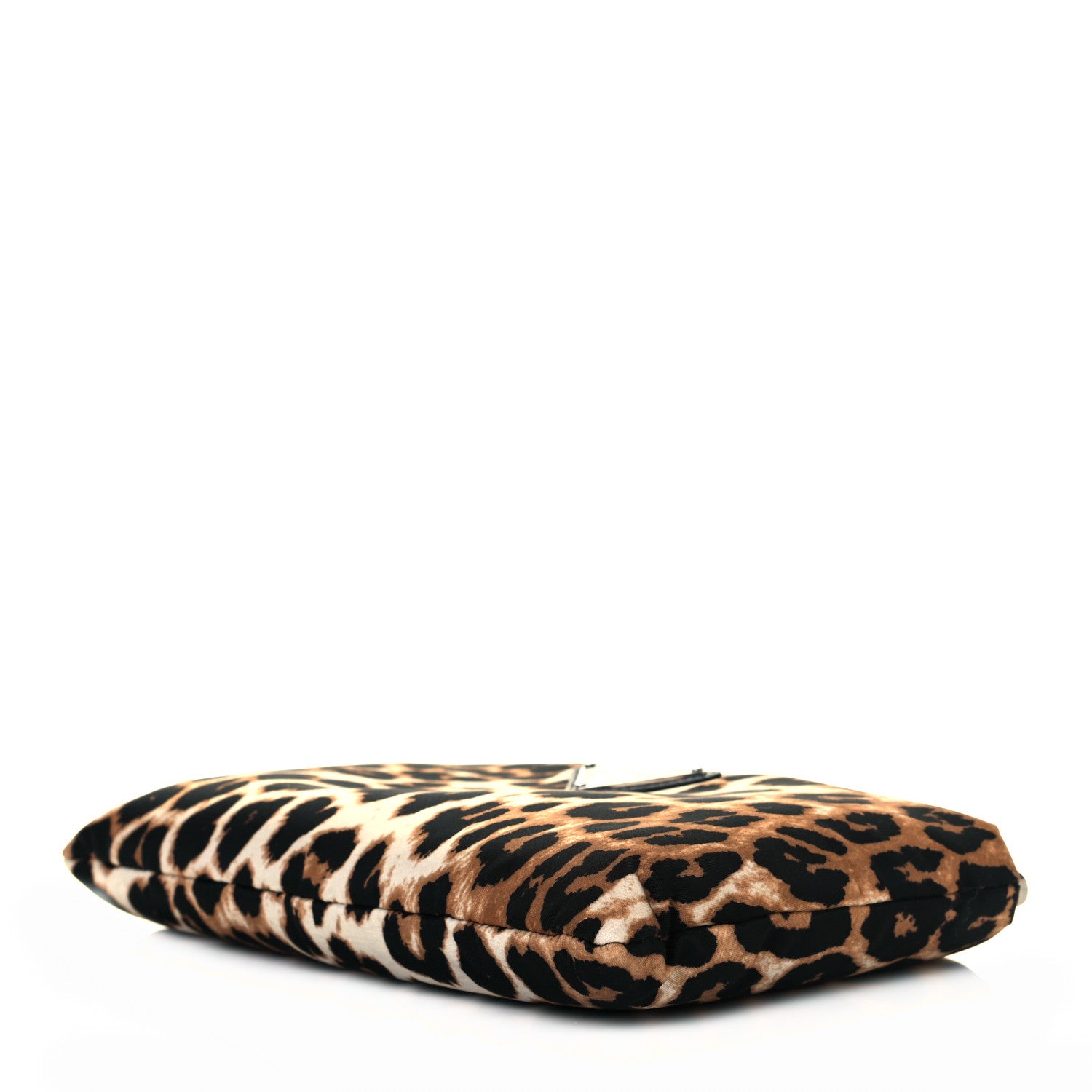 Prada Tessuto Soft Nylon Leopard Print Crossbody Avorio 4 of 6