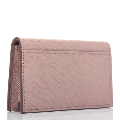 Prada Saffiano Metal Business Card Holder Cipria 3 of 11