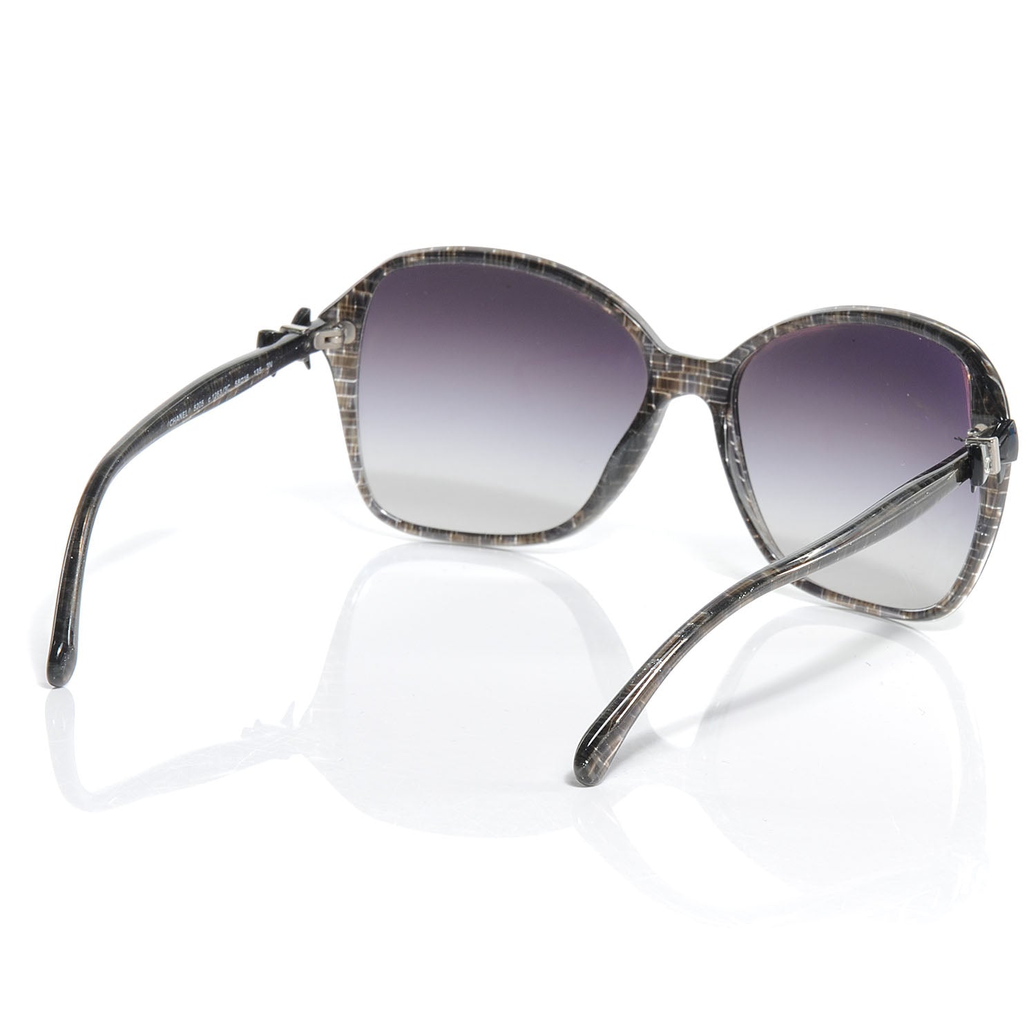 Chanel CC Tweed Bow Sunglasses 5205 2 of 5