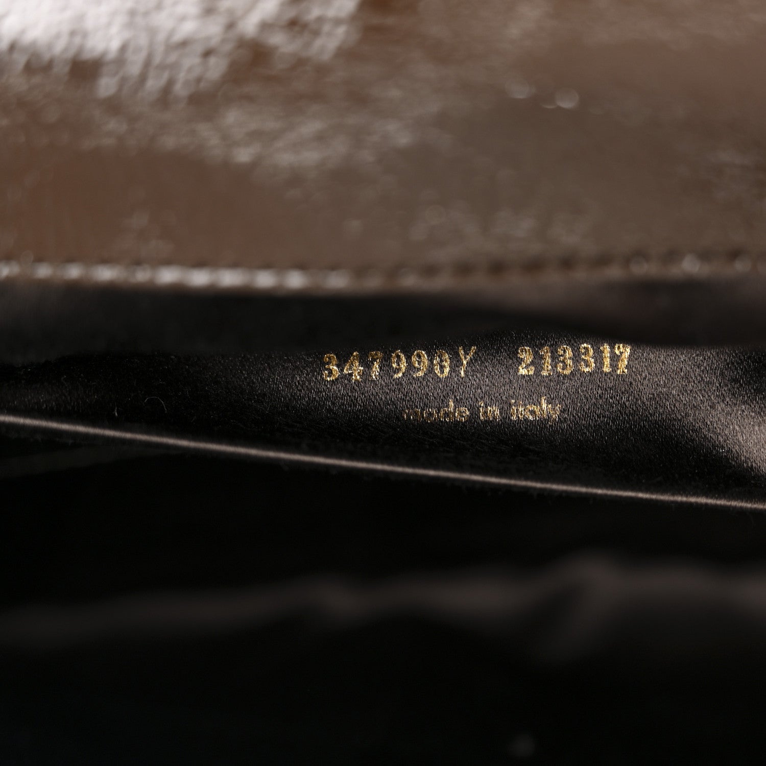 Saint Laurent Textured Patent Calfskin Large Belle De Jour Clutch Dark Brown 7 of 8
