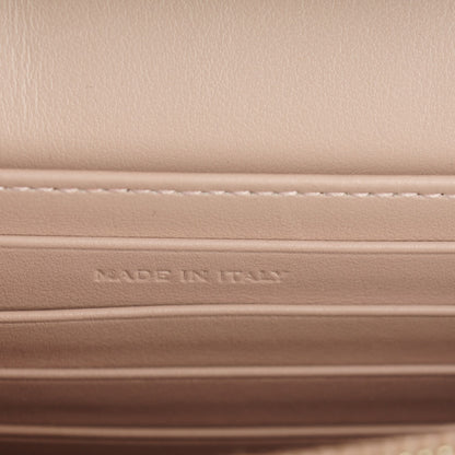 Saint Laurent Calfskin Crocodile Embossed Monogram Sunset Chain Wallet Soft Nude 7 of 7