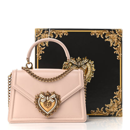 Dolce & Gabbana Smooth Calfskin Small Devotion Envelope Top Handle Bag Pink 19 of 19