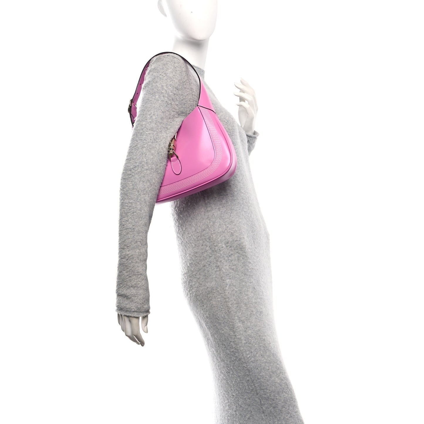 Ancora Calfskin Web Medium Jackie 1961 Hobo Pink