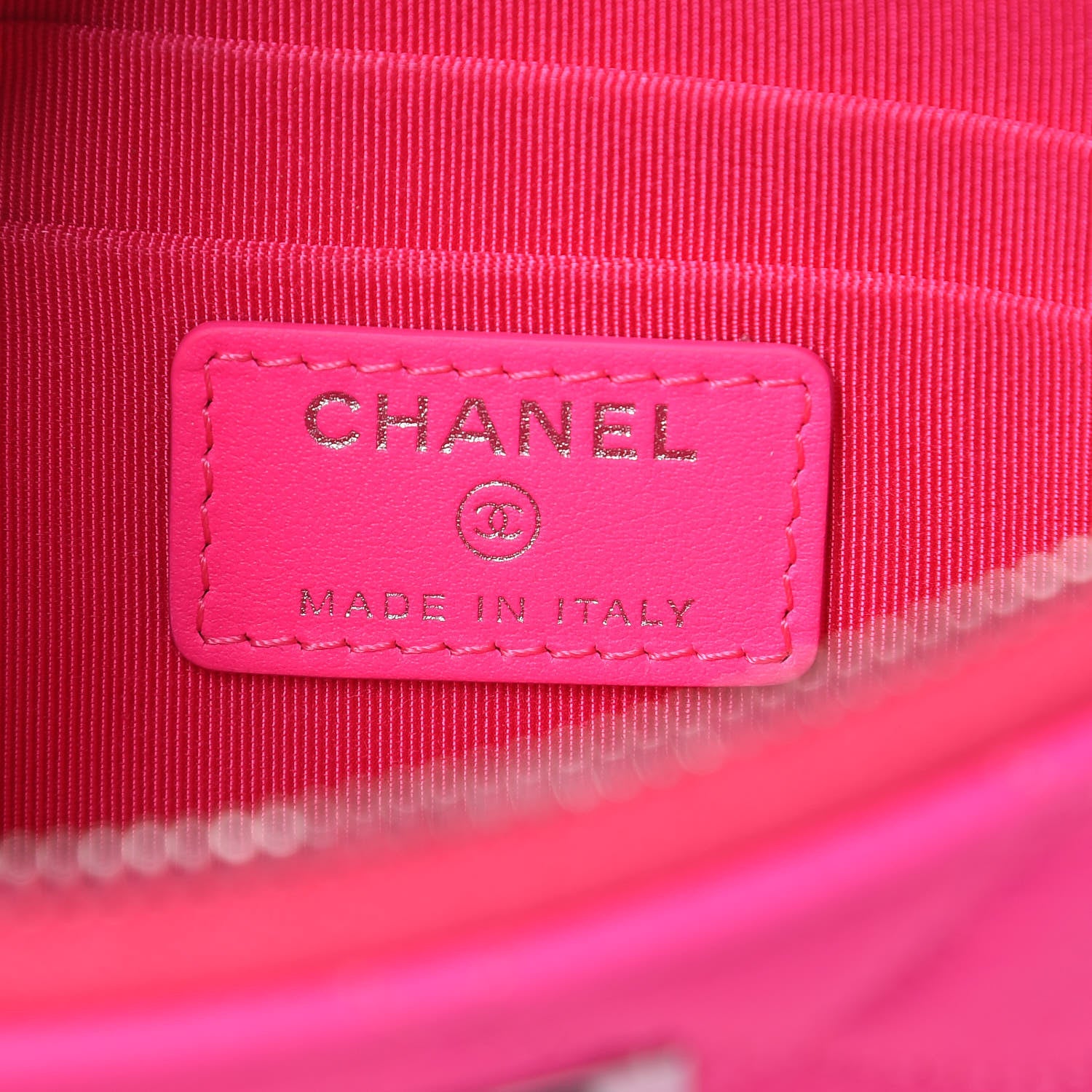 Chanel Goatskin Quilted Medium Reissue Cosmetic Case Pink 6 of 8