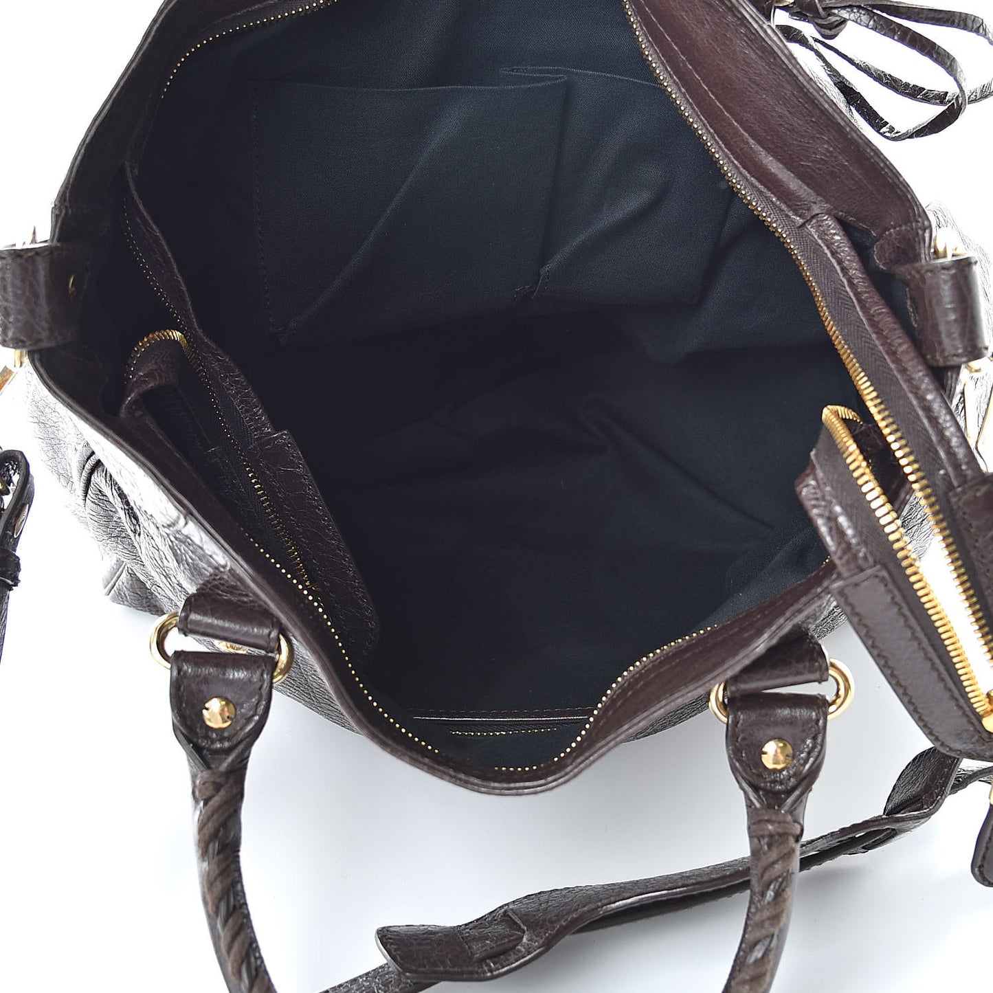 Agneau Giant 12 Gold Hardware Velo Charbon