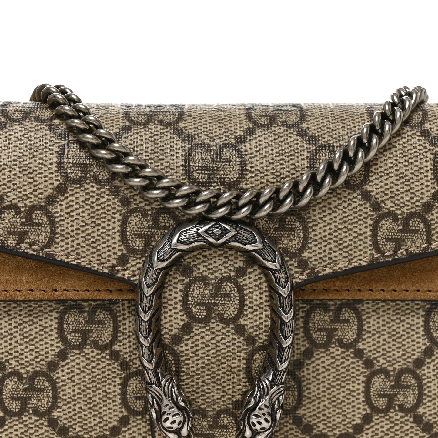 GG Supreme Monogram Super Mini Dionysus Shoulder Bag Taupe