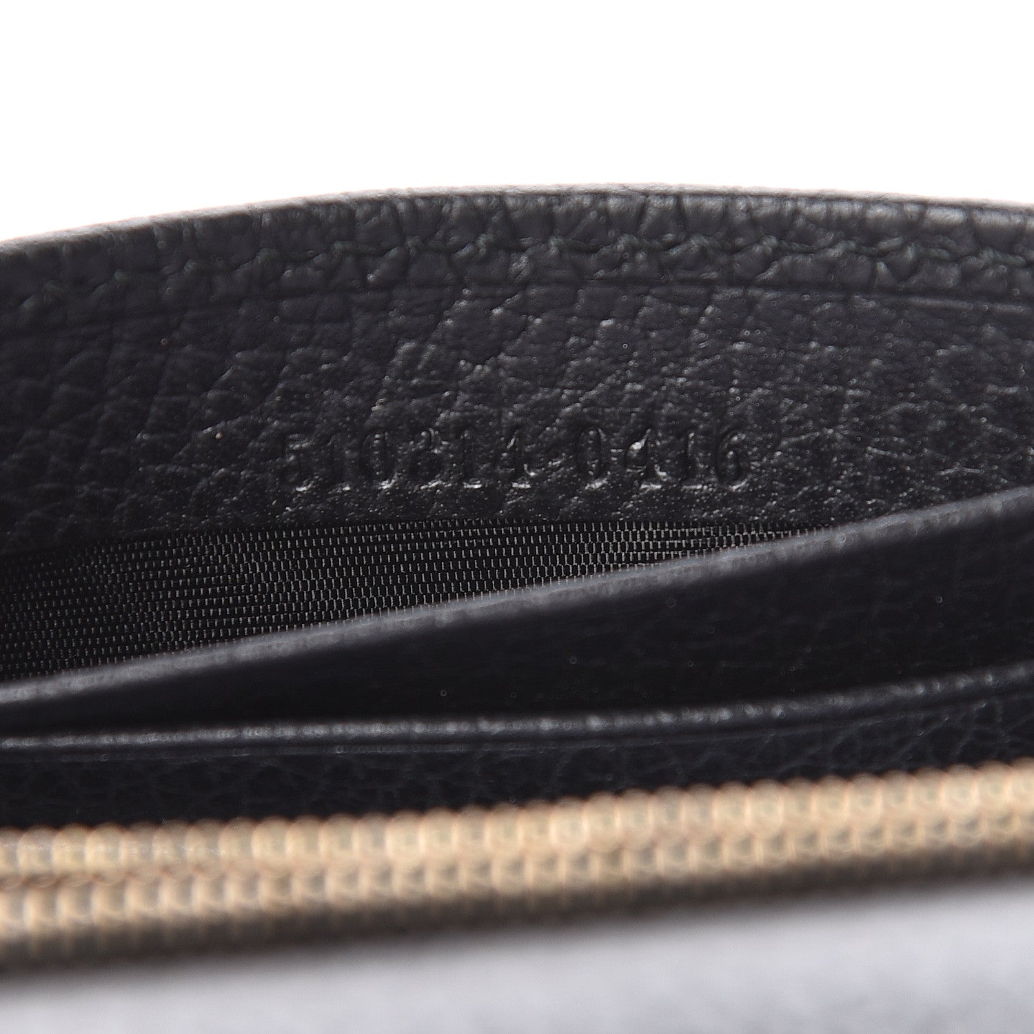 Gucci Dollar Calfskin Interlocking G Chain Wallet Black 7 of 11
