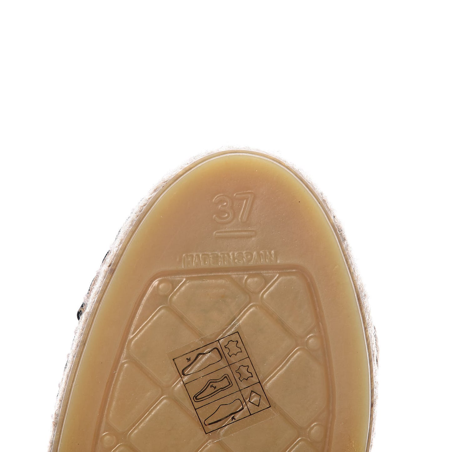 Lambskin CC Espadrilles 37 Black