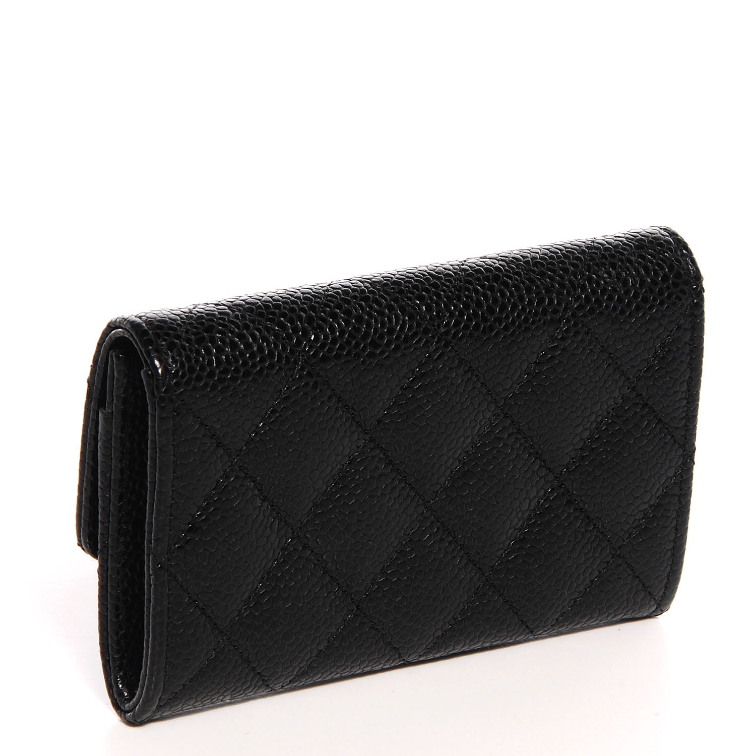 Chanel Caviar Quilted Flap Card Holder Black 3 of 9