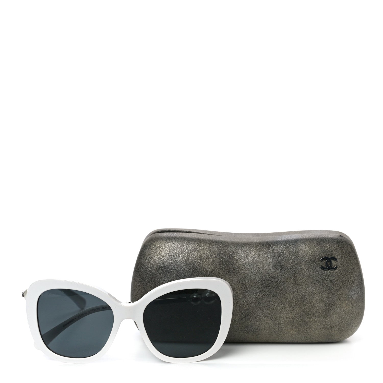Chanel Acetate Butterfly Winter Pearl Sunglasses 5339-H White 7 of 7