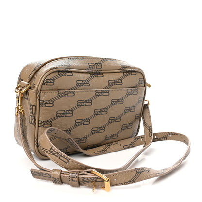 Balenciaga Coated Canvas BB Monogram Small Signature Camera Bag Beige Brown 3 of 10