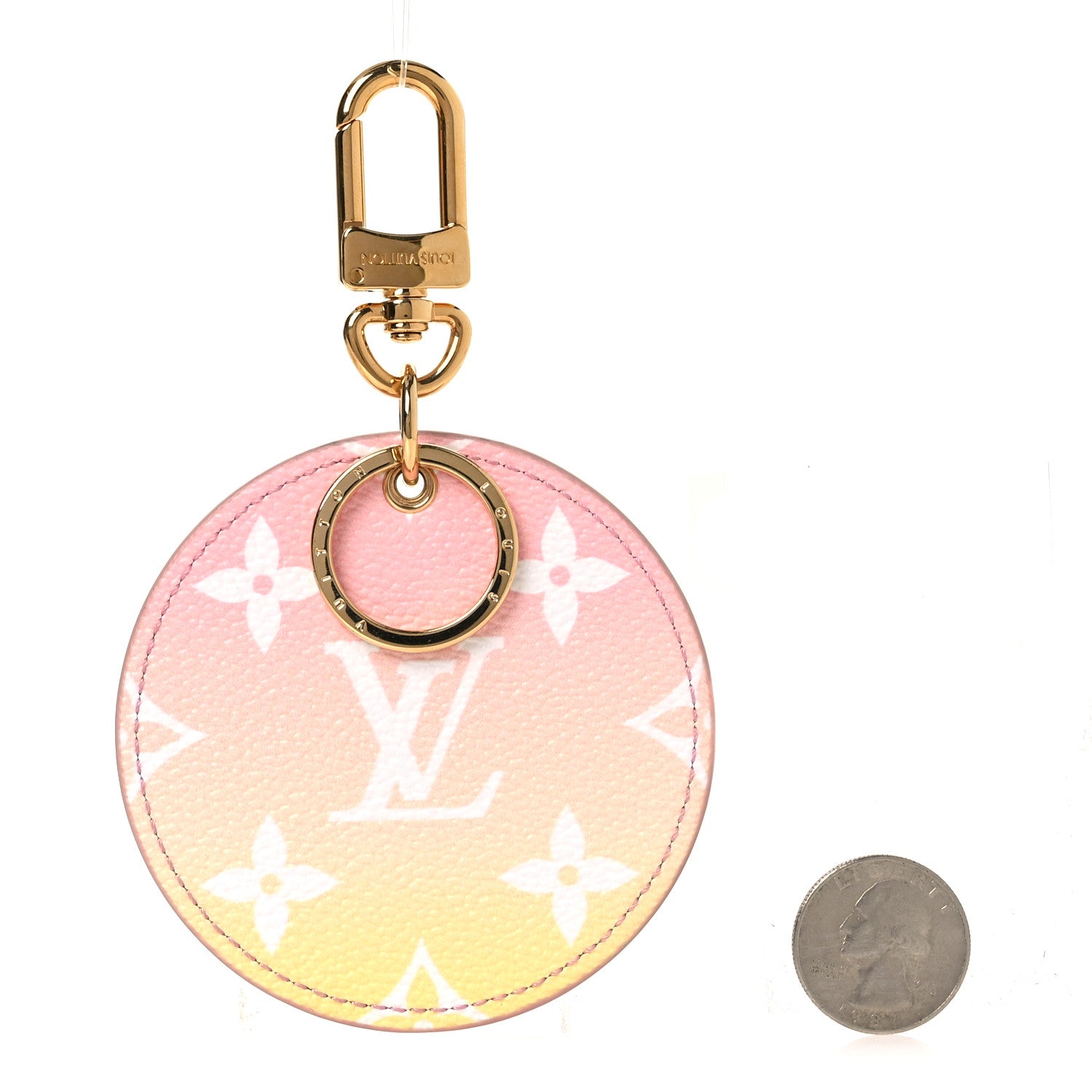 Louis Vuitton Monogram By The Pool Illustre Bag Charm Key Holder Light Pink 2 of 4