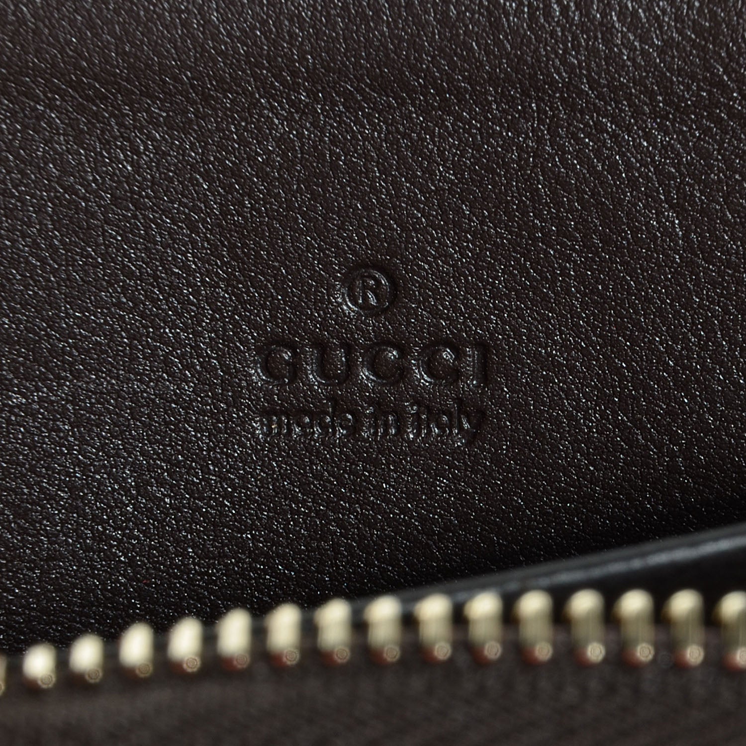 Gucci Monogram Zip Around Card Case Brown 7 of 7