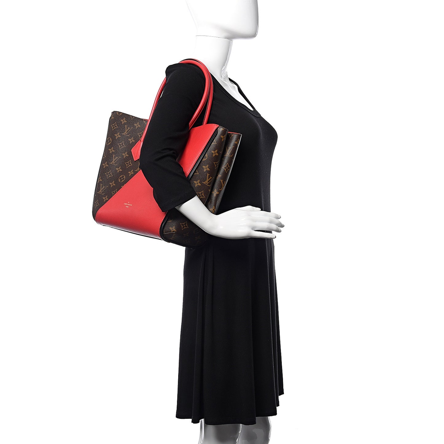 Calfskin Monogram Kimono Tote Cherry