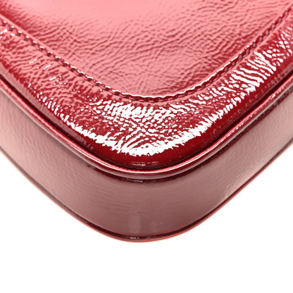 Gucci Crinkled Patent Mini Jackie Notte Bag Rosso Ancora Red 9 of 10